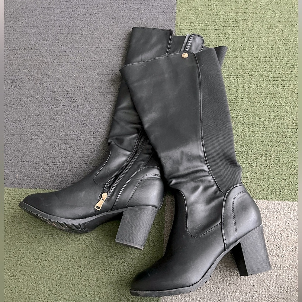 Black Knee-High Boots